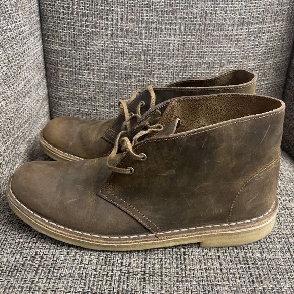Clarks Originals Desert Boot Beeswax Leather Laceup Chukka Crepe Sole Men 11 EUC main image 8